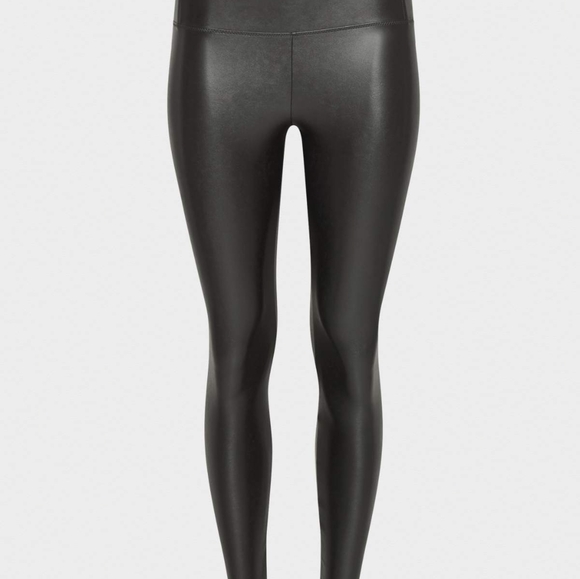 Aritzia Daria Faux Leather Pants - High Rise, Black, Size Small - Picture 4 of 5